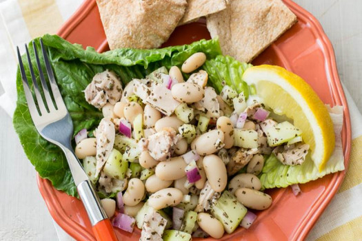 Mediterranean Chicken and White Bean Salad