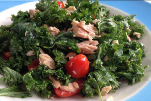 Simply Satisfying Kale and Tuna Salad